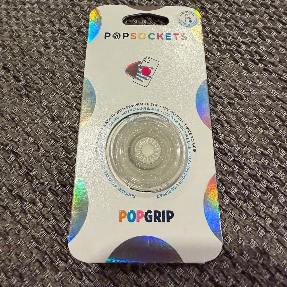 🆕 PopSockets PopGrip - Clear